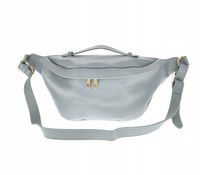 Laura Biaggi - torebka nerka maxi skóra naturalna błękitny TS107-71