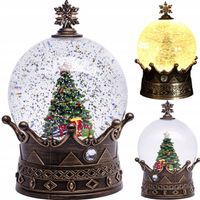 szklana kula z pozytywką LED pozytywka świąteczna figurka śnieżna lampion