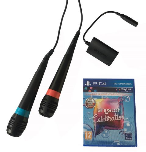 2 Mikrofony Sony + gra SingStar Celebration PL PS4 na Arena.pl
