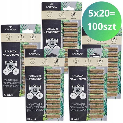 Pałeczki Nawozowe na Szkodniki Ziemiórki Przędziorki Tarczniki 100 na Arena.pl