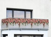 OSŁONA BALKONOWA maskująca wzór RÓŻE 5 m x 85 cm
