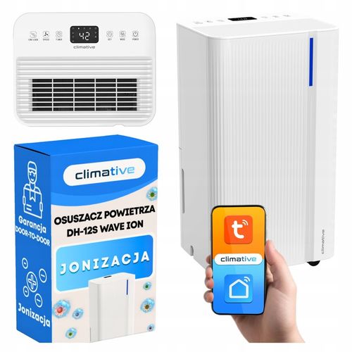 Cichy Wydajny Osuszacz Powietrza WAVE ION WIFI Pochłaniacz Wilgoci 40 na Arena.pl