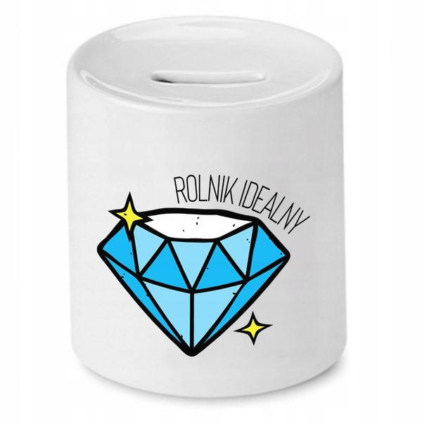 Skarbonka Prezent Dla Rolnika Idealny Z Nadrukiem Ze Zdjęciem zdjęcie 1