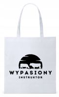Torba Biała Eco Shopper Dla Instruktora Prezent Z Nadrukiem Ze Zdjęciem