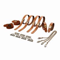 zestaw do krępowania 8-bondage-straps restraint set brown lockink