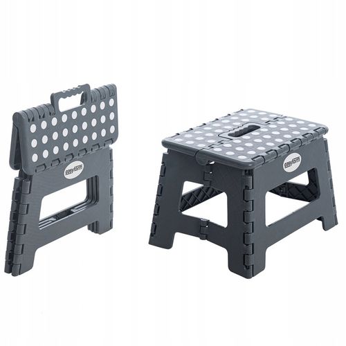 Taboret składany stołek podnóżek antypoślizgowy szary Easyform 22cm na Arena.pl