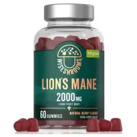 # WISESHROOMS Lion's Mane Gummies - Hericum Soplówka Jeżowata (60 żelek)