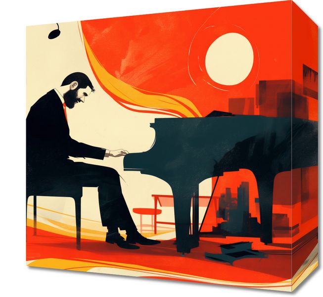 Obraz 30x30cm Pianista zdjęcie 1