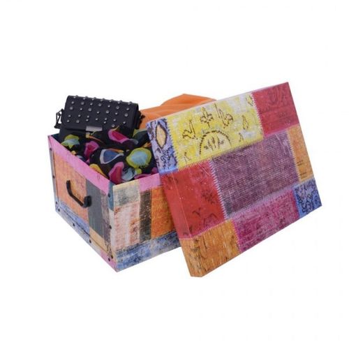 Pudełko kartonowe MAXI PATCHWORK - VINTAGE na Arena.pl
