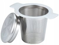 SITKO DO HERBATY ZAPARZACZ Ziół Na KUBEK Stalowy FILTR z Pokrywką 1650
