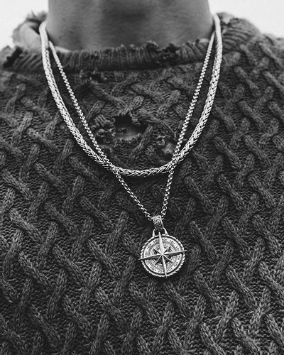 NASZYJNIK Kompas SYMBOL AMULET Gwiazda Droga 140 na Arena.pl