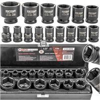 NASADKI UDAROWE ZESTAW NASADEK UDAROWYCH W KASETCE 15 ELEMENTÓW 1/2''