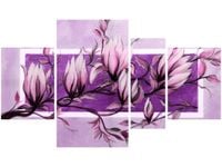 OBRAZ FIOLETOWY KWIAT MAGNOLII