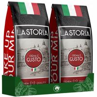 Kawa ziarnista 1kg x2 La Storia e Gusto Crema Świeżo Palona Blue Orca