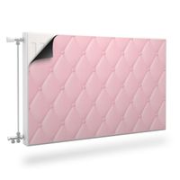 Magnetyczna MASKOWNICA Na Kaloryfer Pikowany Różowy Wzór 100cm x 60cm