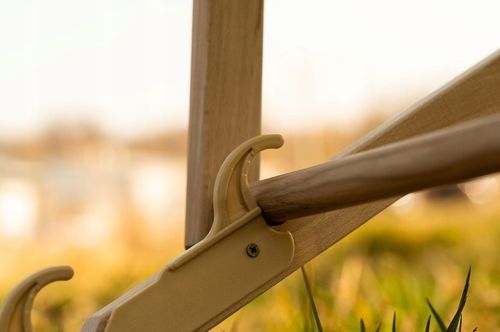 Leżak OGRODOWY DRAWNIANY JASNY nadruk APEROL SPRITZ na PLAŻĘ TARAS BALKON na Arena.pl