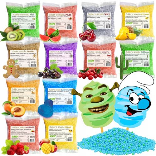Cukier 12x 100g Do Waty Kolorowy w Saszetkach Wariant 2 + Dodatki na Arena.pl