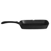 patelnia żeliwna do grillowania - 230x230x25 mm - hendi 629932