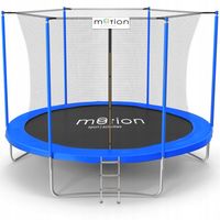 TRAMPOLINA ogrodowa MOTION drabinka 244cm FT8 2,44 na dwór do zabawy dzieci