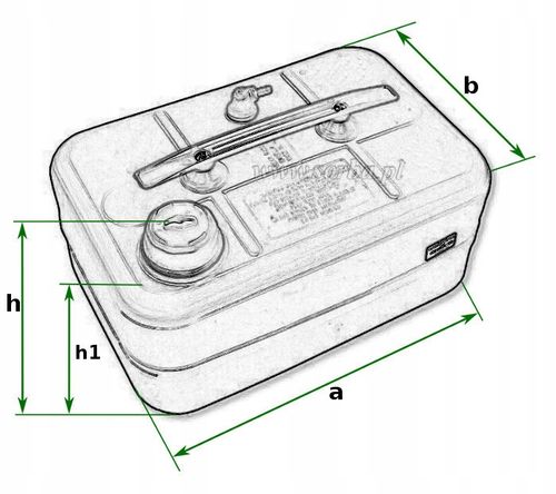 Zbiornik paliwa do łodzi 10 L. z uchwytem na Arena.pl
