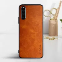 Etui AIORIA Vintage LEATHER do Sony Xperia 10 V pomarańczowy