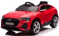 Audi E- Tron na Licencji 4x45W 12V7AH Ekoskóra Piankowe Koła Pilot Czerwone