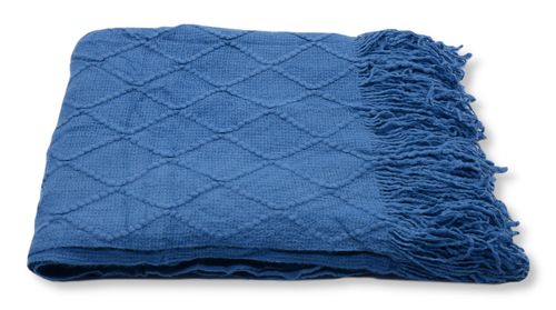 Koc Akrylowy 130X170 - Niebieski na Arena.pl