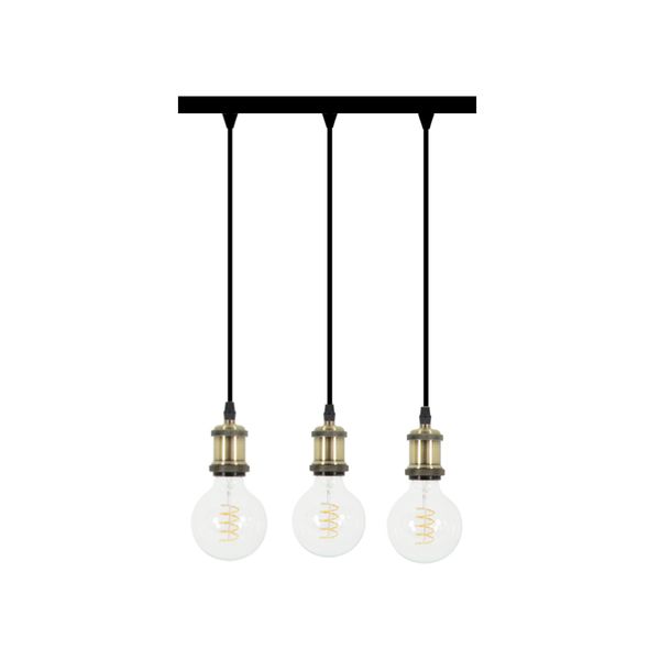 LAMPA WISZĄCA LINEA 3 OR  ZŁOTA +   3*ST64  E27 zdjęcie 1