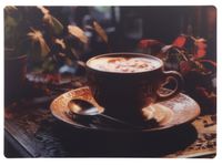 Podkładka mata na stół dekoracyjna LUXE tworzywo 44,5x32cm filiżanka kawy