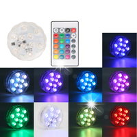 LAMPKA DEKORACYJNA OŚWIETLENIE 10 LED RGB DO BASENU WANNA OGRODU