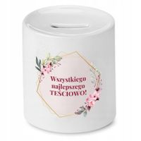 Skarbonka Dla Teściowej Wszystkiego Najlepszego Z Nadrukiem Ze Zdjęciem