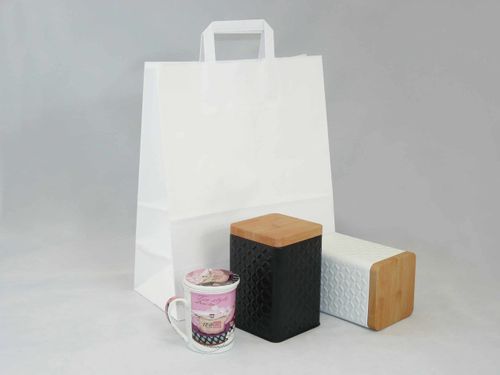 Torba papierowa biała 32 x 16 x 40 cm na Arena.pl