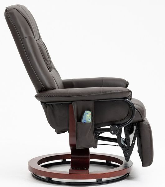 FOTEL MASUJĄCY ROZKŁADANY WYPOCZYNKOWY BRĄZOWY zdjęcie 3