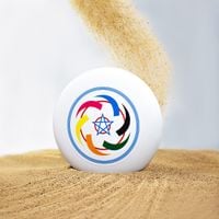 dysk do frisbee ultimate latający do rzucania df-02 biały