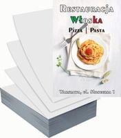 Ulotki A5 reklamowe firmowe 100 szt projekt w cenie WŁOSKA RESTAURACJA