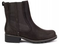 Botki Clarks Orinoco Hot szare skórzane ocieplane 36