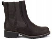 Botki Clarks Orinoco Hot szare skórzane ocieplane 36