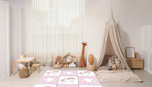 Mata puzzle piankowe Happy Kiddo edukacyjna jednorożec na Arena.pl