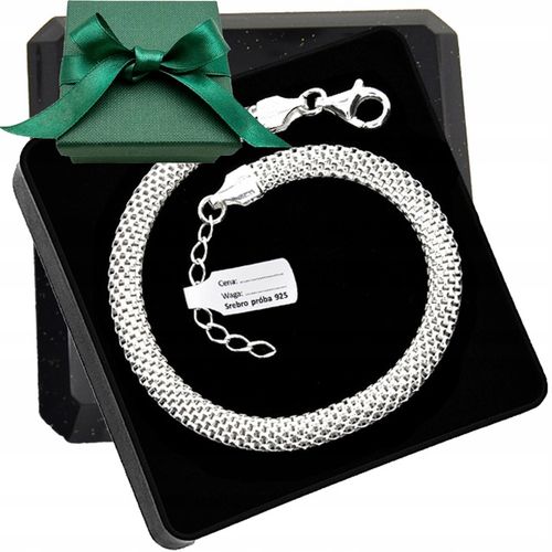 SREBRNA AŻUROWA BRANSOLETKA damska TUBA NA PREZENT SREBRO 925 na Arena.pl