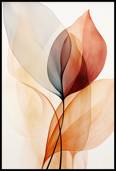 Plakat 68x101cm Eteryczne Liście zdjęcie 2