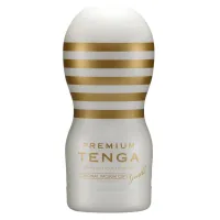 tenga premium original vacuum cup gentle - biała maszyna intymna 15 cm
