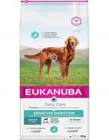 Eukanuba Daily Sensitive Digestion sucha karma dla psów nadwrażliwość 12 kg