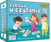 ZABAWA W CZYTANIE - GRA EDUKACYJNA - NAUKA CZYTANIA PIERWSZE SŁOWA ADAMIGO