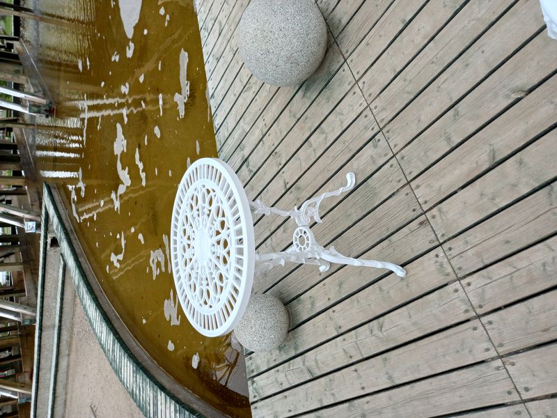 STÓŁ ŻELIWNY OGRODOWY FI 56cm PIĘKNY zdjęcie 2