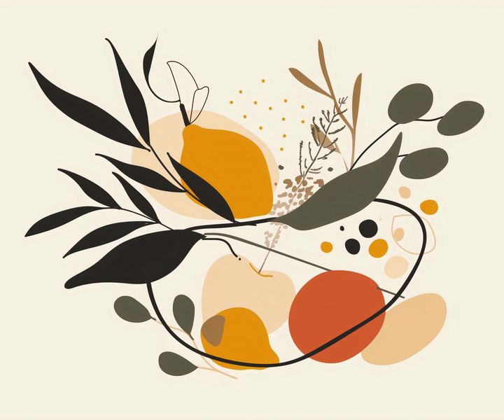 Plakat 60x50cm Botaniczny Wir zdjęcie 1