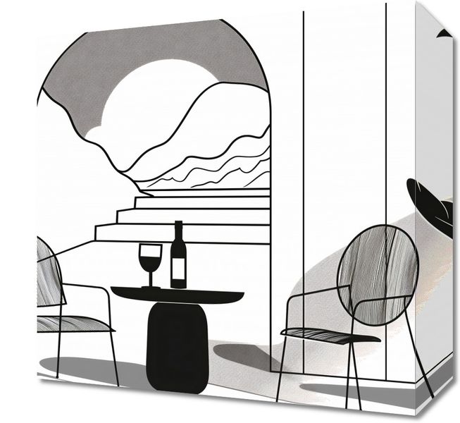 Obraz 30x30cm Relaks w Monochromie zdjęcie 1