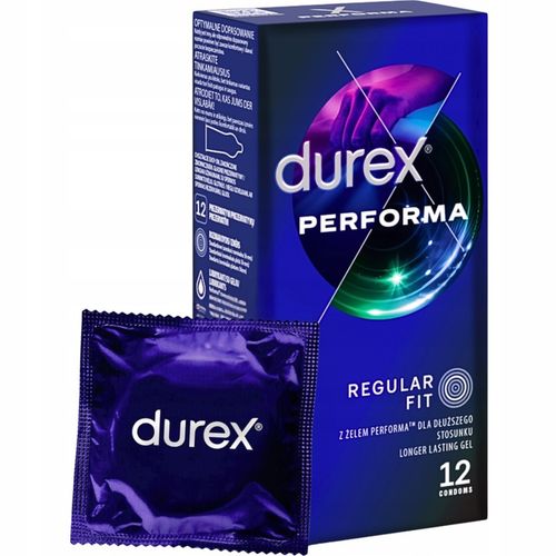 PREZERWATYWY DUREX PERFORMA opóźniające przedłużające stosunek 12 na Arena.pl