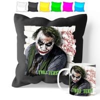 ZESTAW: KUBEK + POSZEWKA - JOKER BATMAN - PREZENT WIELE WZORÓW + IMIĘ