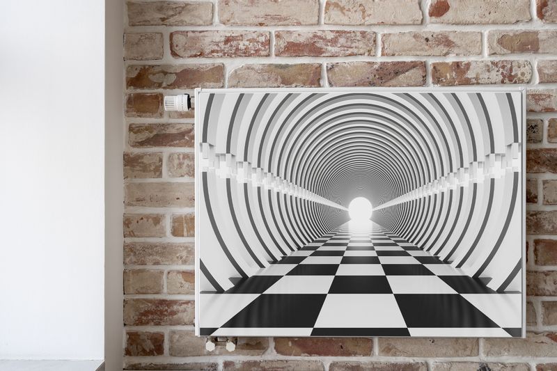 MASKOWNICA Magnetyczna Czarno-Biały Tunel Efekt 3D 100cm x 60cm zdjęcie 6