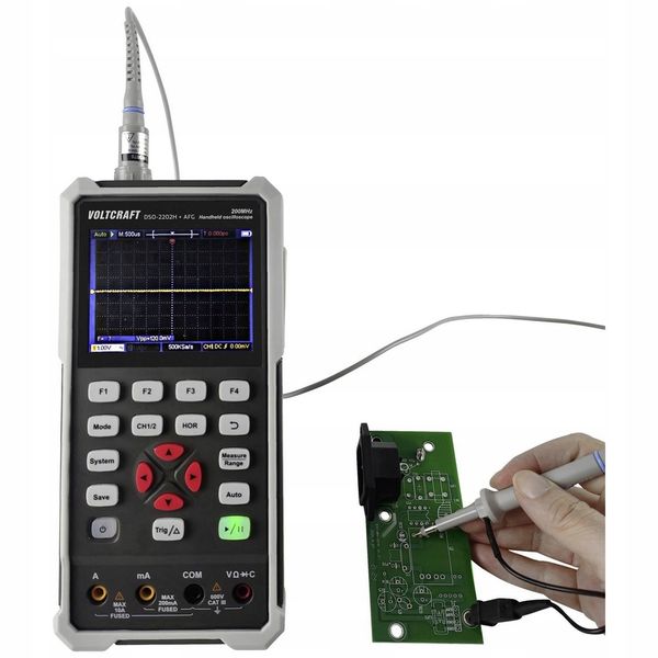 Oscyloskop MULTIMETR cyfrowy mobilny ręczny USB 200 MHz 1 GSa/s VOLTCRAFT zdjęcie 7